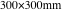 300×300mm