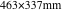 463×337mm