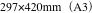 297×420mm（A3）